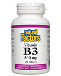 Natural Factors Natural Factors Niacin B3 500mg 90 tabs