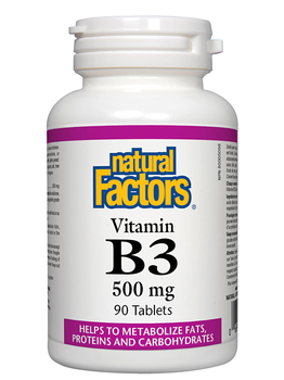 Natural Factors Natural Factors Niacin B3 500mg 90 tabs