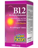Natural Factors Natural Factors Vitamin B12 Methyl 1000 mcg 90 tabs