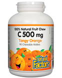 Natural Factors Natural Factors Vitamin C 500mg Tangy Orange 90 chewable