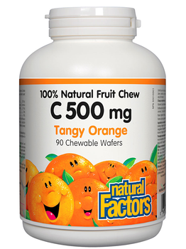 Natural Factors Natural Factors Vitamin C 500mg Tangy Orange 90 chewable