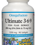 Natural Factors Natural Factors OmegaFactors Ultimate 3-6-9 90 softgels