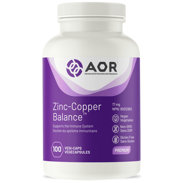 AOR AOR Zinc-Copper Balance 17mg 100 vcaps