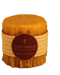 Honey Candles Honey Candles Pure Beeswax Heritage Drip 3” Piller