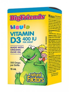 Natural Factors Natural Factors Big Friends Liquid Vitamin D 400IU 15ml