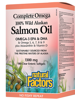 Natural Factors Natural Factors Wild Alaska Salmon Oil 180 softgels