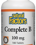 Natural Factors Natural Factors Complete B 100mg Time Release 180 tabs