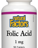 Natural Factors Natural Factors Folic Acid 1mg 90 tabs