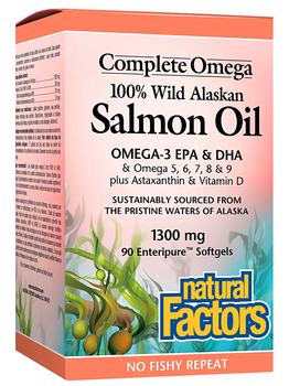 Natural Factors Natural Factors Wild Alaskan Salmon Oil 90 softgels