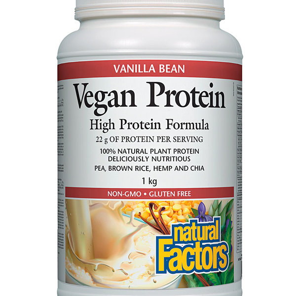 Natural Factors Natural Factors Vegan Protein Vanilla Bean 1kg
