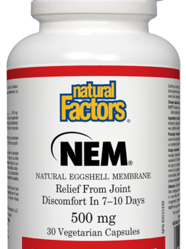 Natural Factors Natural Factors NEM Eggshell Membrane 500mg 30 vcaps