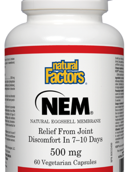 Natural Factors Natural Factors NEM Eggshell Membrane 500mg 60 vcaps