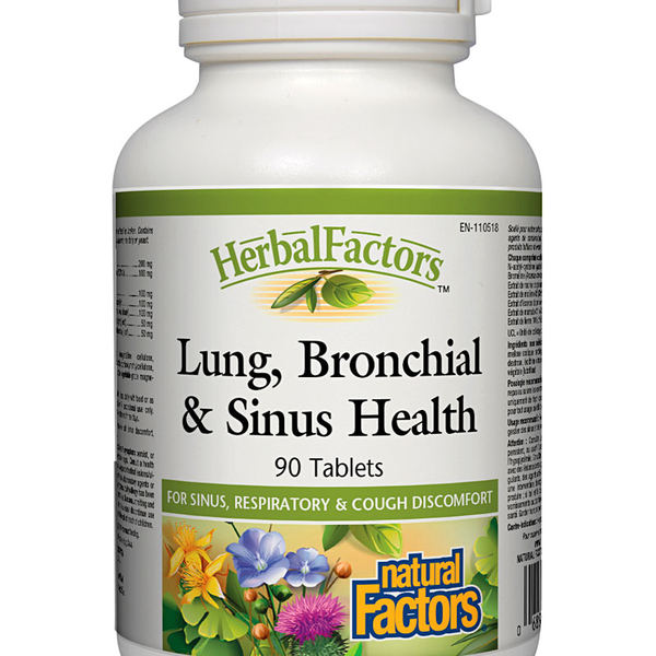 Natural Factors Natural Factors Herbal Factors Lung, Bronchial & Sinus Health 90 tabs