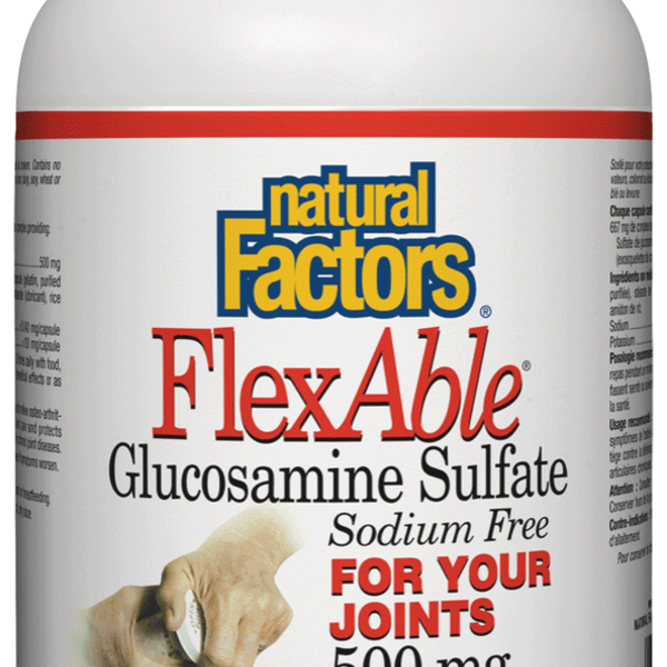 Natural Factors Natural Factors Flexable Glucosamine Sulfate 500 mg 500 caps