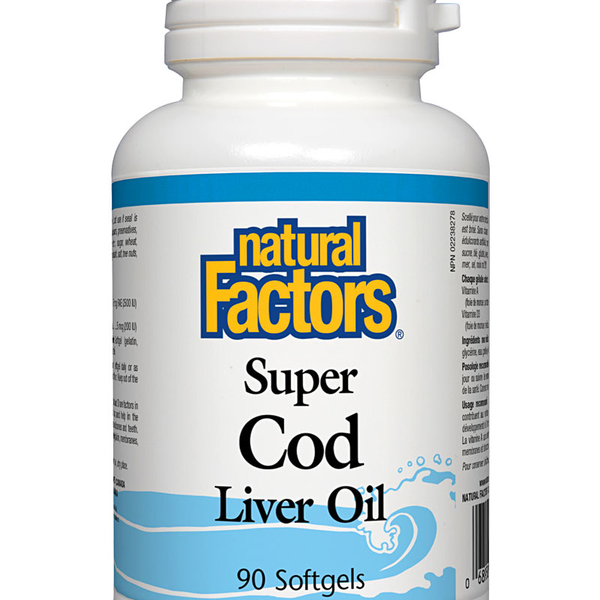 Natural Factors Natural Factors Super Cod Liver Oil 90 softgels