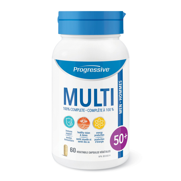 Progressive Progressive MultiVitamin For Men 50+ 60 vcaps