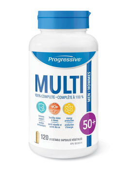 Progressive Progressive MultiVitamins For Men 50 + 120 vcaps