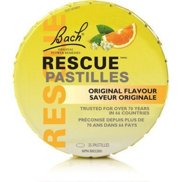 Bach Flower Bach Rescue Pastilles Orange & Elderflower 50 g