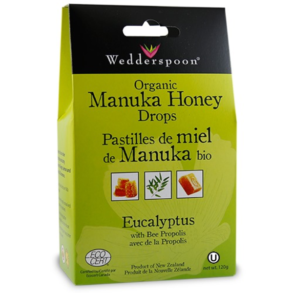 Wedderspoon Wedderspoon Organic Manuka Honey Drops Eucalyptus 120g