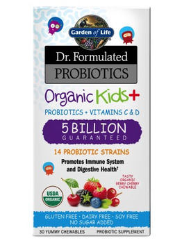 Garden of Life Garden of Life Organic Kids+ Probiotic  Berry Cherry - Refrigerated 30 tabs