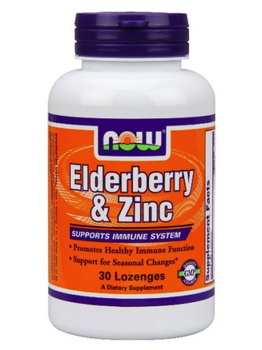 Now Foods NOW Elderberry and Zinc 30 Lozenges