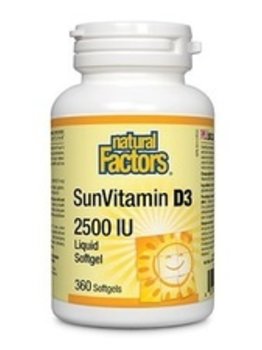 Natural Factors Natural Factors Vitamin D 2500IU 360 softgels