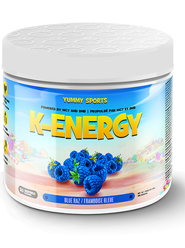 Yummy Sports Yummy Sports K-Energy Blue Raspberry 30 Servings