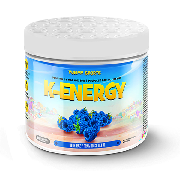 Yummy Sports Yummy Sports K-Energy Blue Raspberry 30 Servings