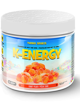 Yummy Sports Yummy Sports K-Energy Funky Peach 30 Servings