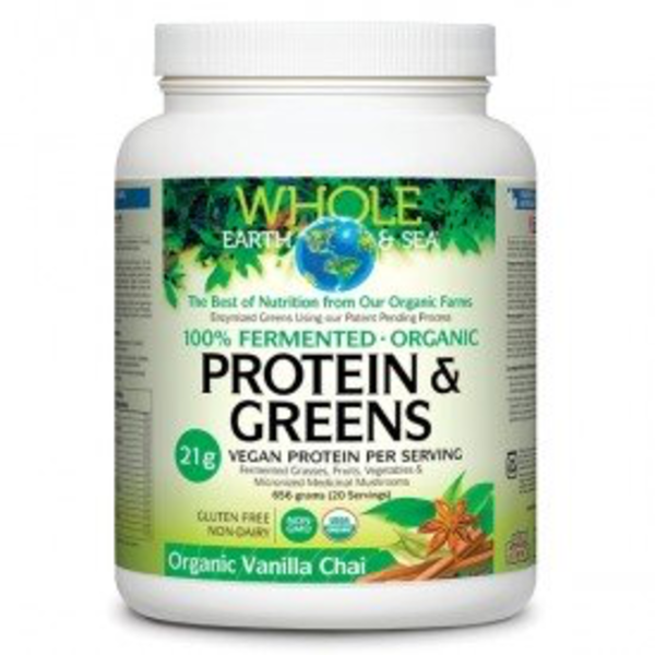 Whole Earth & Sea Whole Earth & Sea Organic Protein and Greens Vanilla Chai 656g
