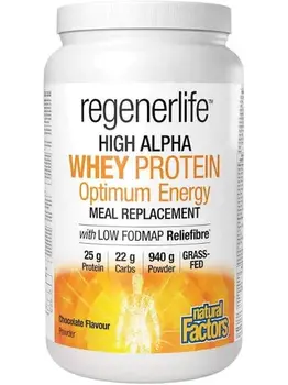 Natural Factors RegenerLife High Alpha Whey Protein MR Chocolate 940g