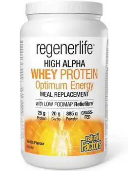 Natural Factors RegenerLife High Alpha Whey Protein MR  Vanilla 885g