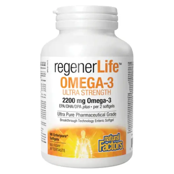 Natural Factors RegenerLife Ultra Strength Omega 3 90 softgels