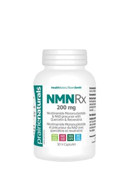Prairie Naturals Prairie Naturals NMN RX 200mg with Resveratrol + Quercetin 30 Vcap