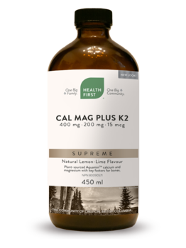 Health First Health First Cal-Mag Supreme + K2 450 ml Lemon Lime