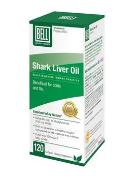Bell Lifestyle Bell Shark Liver Oil 500mg 120 softgels