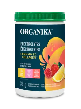 Organika Organika Effervescent Electrolytes + Enhanced Collagen Zesty Lemon Berry 360g