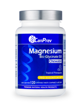 CanPrev CanPrev Magnesium Bis-Glycinate 50 Chew Tropical Pineapple