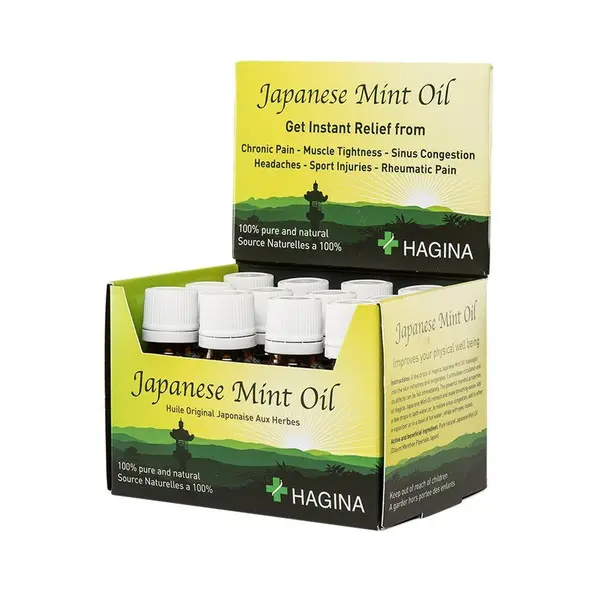 Hagina Hagina Japanese Mint Oil Box (12 x 20 ml)