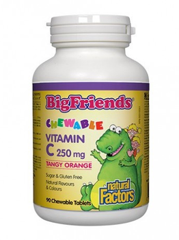 Natural Factors Natural Factors Big Friends Chewable C 250mg Tangy Orange 90 tabs