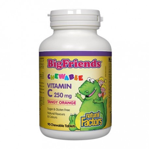 Natural Factors Natural Factors Big Friends Chewable C 250mg Tangy Orange 90 tabs