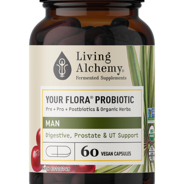 Living Alchemy Living Alchemy Your Flora  Man Digestive Prostate and UT Balance 60 cap