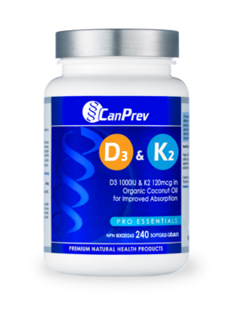 CanPrev CanPrev D3 & K2 240 Softgels