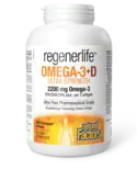 Natural Factors RegenerLife Ultra Strength Omega 3 +D 150 softgels