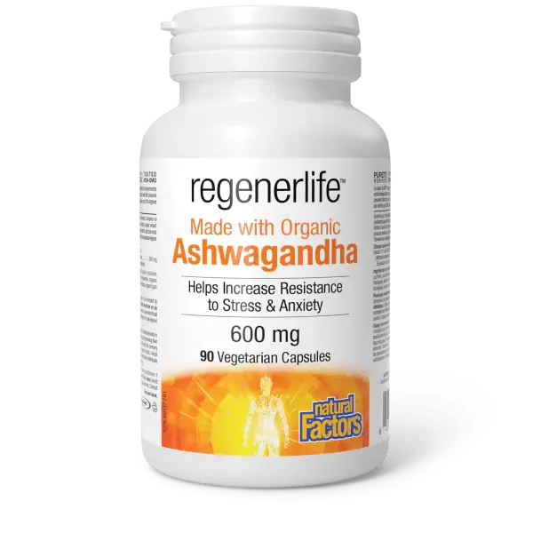 Natural Factors Regenerlife Ashwagandha 600 mg 90 caps
