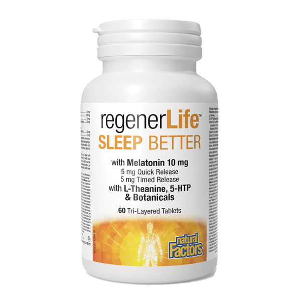 Natural Factors RegenerLife Sleep Better 60 Tri-Layer Tablets