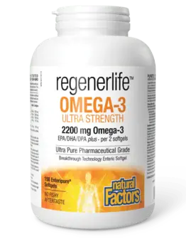 Natural Factors RegenerLife Ultra Strength Omega 3 150 softgels