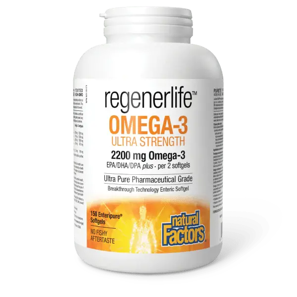 Natural Factors RegenerLife Ultra Strength Omega 3 150 softgels