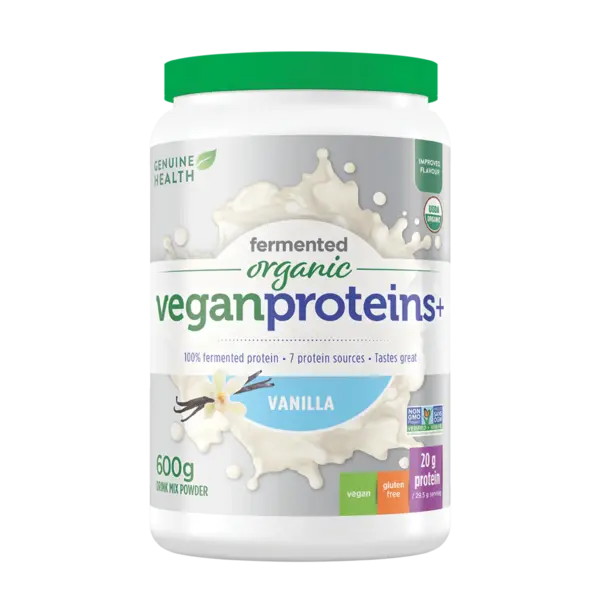 Genuine Health Genuine Health Fermented Organic Vegan Protein + Vanilla 600 g