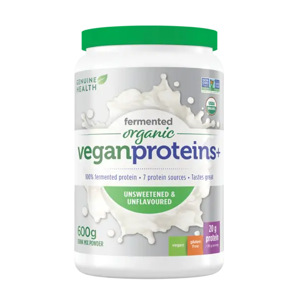Genuine Health Genuine Health Fermented Organic Vegan Protein + Unsweetened & Unflavoured 600g